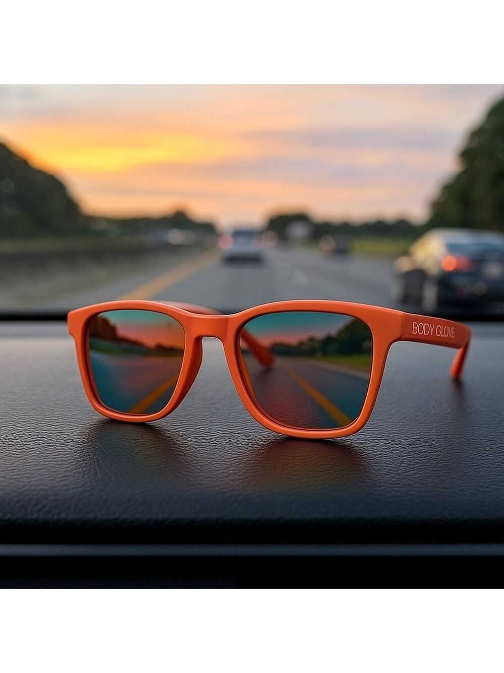 NWT Body Glove Orange Mirrored Sport Sunglasses | Women’s - Picture 4 of 12